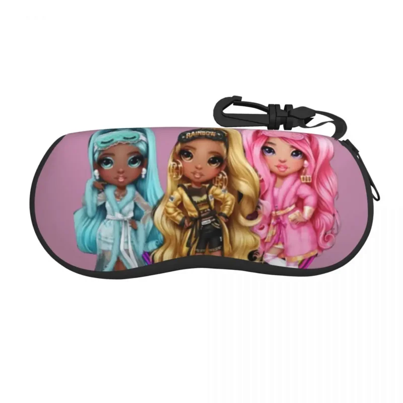 

Rainbow High Dolls Shell Eyeglasses Case Women Men Fashion Cartoon Animation Glasses Case Sunglasses Box Pouch