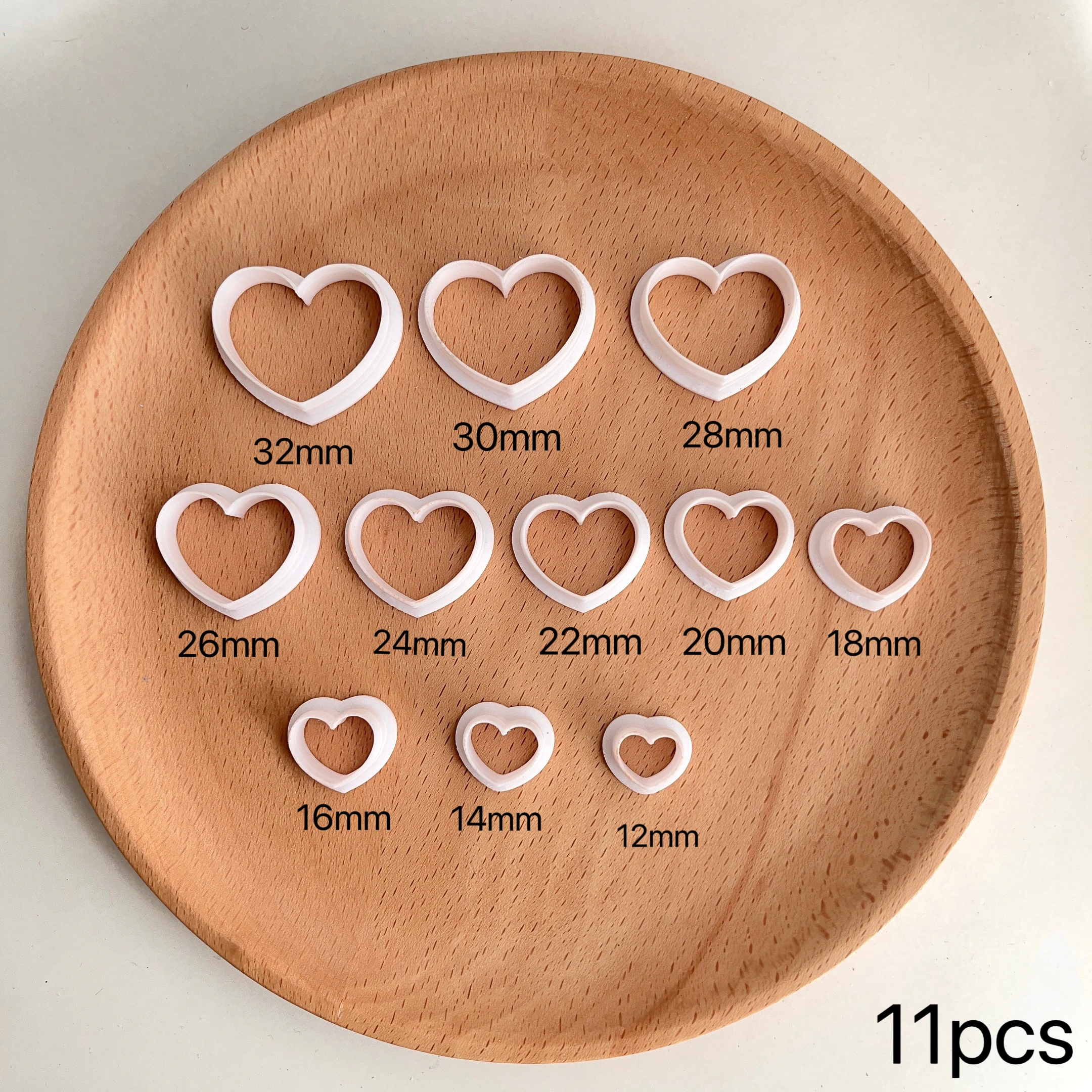 Valentine\'s Day Mini Soft Pottery Clay Mold LOVE Letter Earring Clay Cutters DIY Pendant Jewelry Making Tools Party Gifts Decor