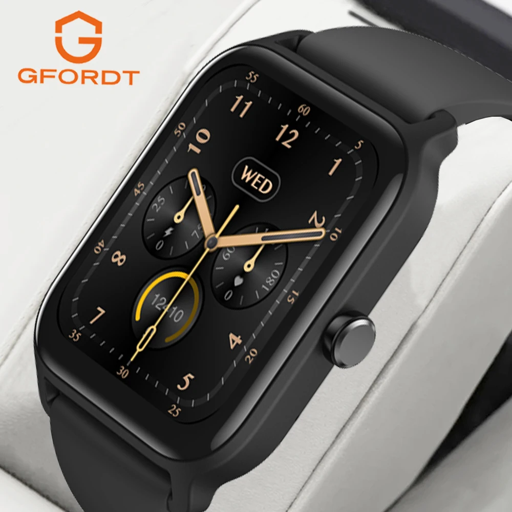 

Смарт-часы GFORDT с Bluetooth, 1,8 дюйма, пульсометром и оксиметром