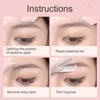 GECOMO Eyebrow Trimmer two-piece set Scratch-resistant Eyebrow Trimming Blade And Portable Eyebrow Scissors For Beginner 5