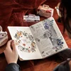 Yoofun 5x200cm Antique Landscaping Flower Special PET Tape Set Creative Floral Scrapbooking Journal Masking Tape Stationery 3