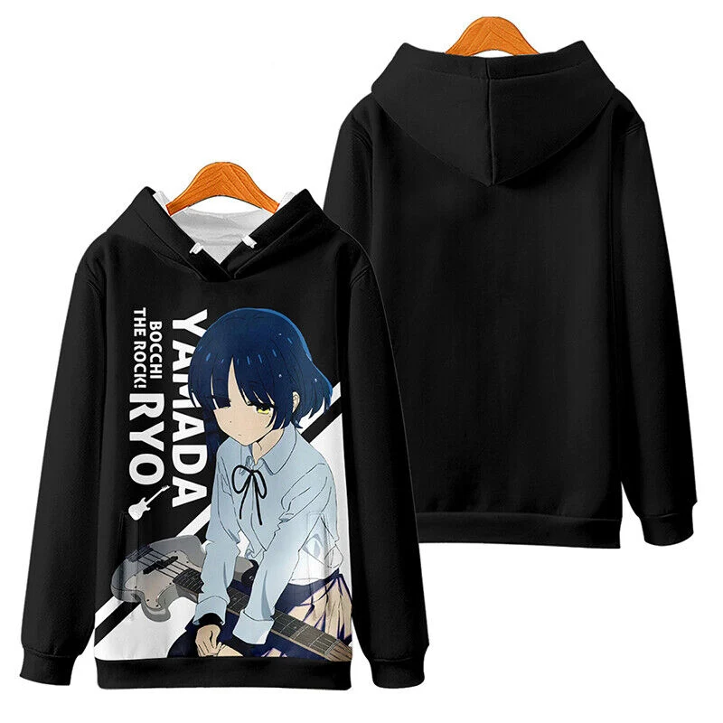 Bocchi The Rock Hoodies Hitori Nijika 3D Print Women Man Streetwear Oversized Pullovers Y2k Hoodie Sweatshirts Woman Clothing