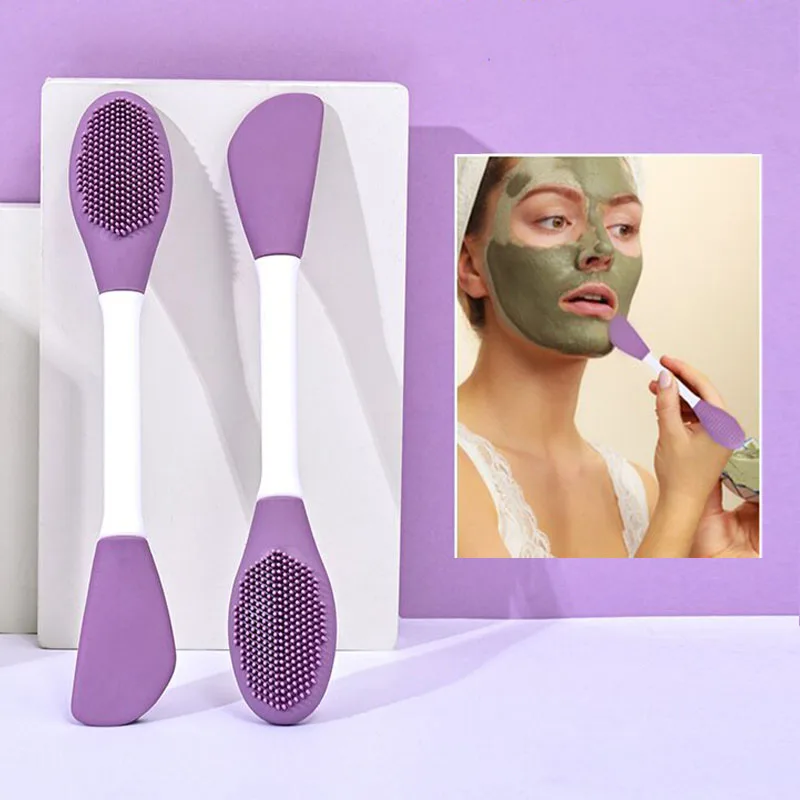 Silicone Face Scrubber Facial Mask Brush Facial Cleaning Brushs Dead Skin Removal Mud Film Scraper Skin Care Tool Dropshiping