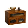 Chinese solid wood drawer type retro debris storage rack desktop storage box Cosmetics office desk storage rack 6