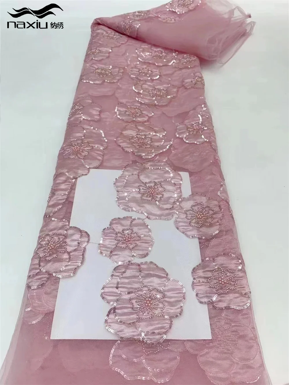 

Кружевная ткань Madison 2024 с бусинами, нигерийская ткань, роскошная с жемчугом, африканская кружевная ткань для свадебной вечеринки, кружевная ткань для невесты