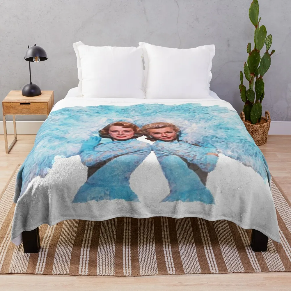 

Sisters - Watercolor Throw Blanket Camping Stuffed Blankets For Sofa Thin