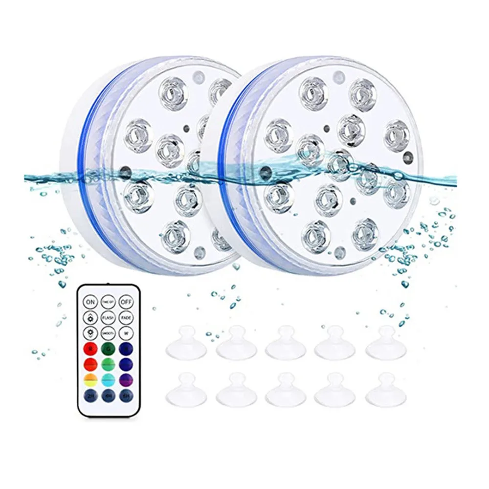 ตัวเลือกสินค้า RGB น้ำพุ กลางแจ้ง 13 LEDs รีโมทคอนโทรล 16 สี
