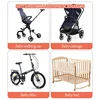Diaper Bags Baby Walking Stroller Bag Multi-Functional Water-Repellent Moisture-Proof Bottle Storage Bag Cart Hanging Backpack 6