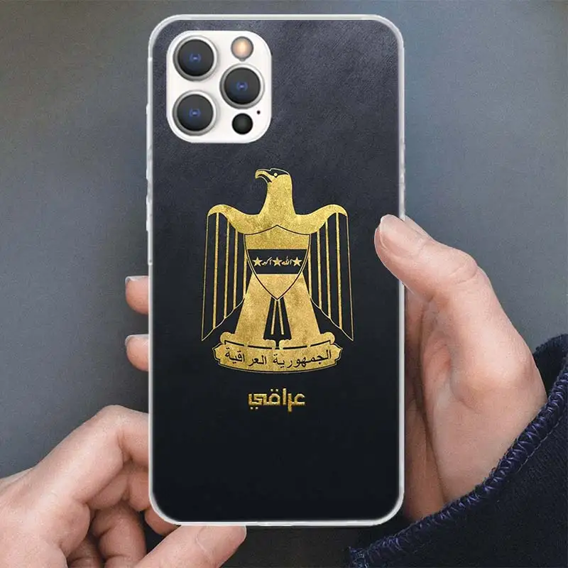Iraqi Iraq National Flag Phone Case For Apple iPhone 15 Art 14 13 12 11 Pro Max Mini XS XR X 7 Plus 8 + SE Soft Silicone Shell