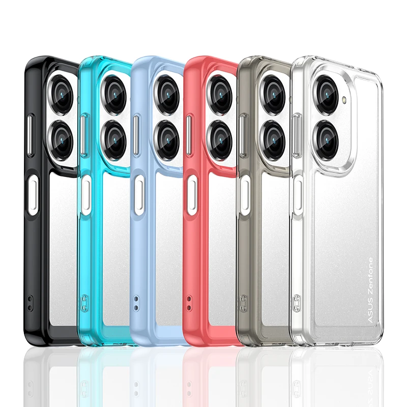 

For Asus Zenfone 9 Case For Asus Zenfone 9 Case Luxury Silicone Capa Clear Bumper Silicone TPU Protect For Asus Zenfone 9 Cover