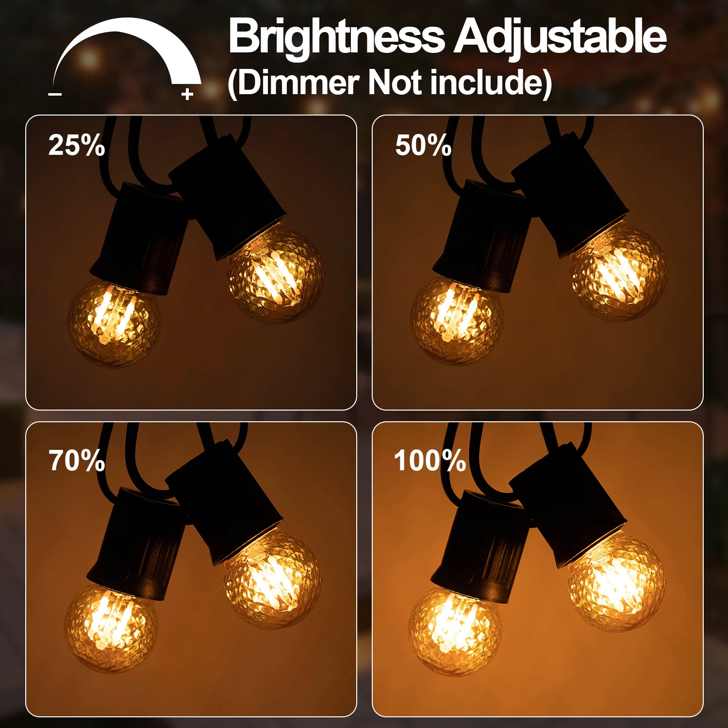 G40 Amber Led E27 Bulb Warm Light 220V E27 1W Replaceable Dimmable Vintage Indoor Outdoor Decoration Wedding Christmas Lights