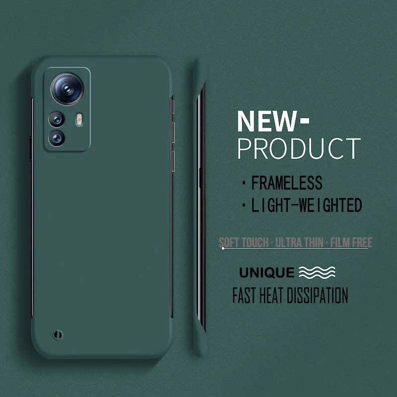 Frameless Hard PC Matte Protective Phone Case - Solid Bumper Shell Cover