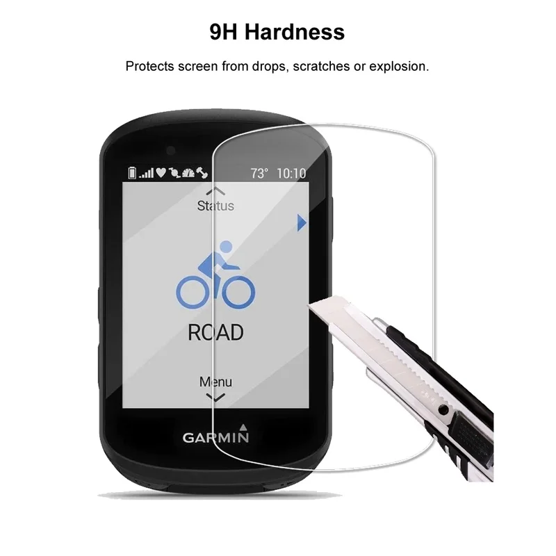 Premium Tempered Glass Screen Protector for Garmin GPS Bicycle Stopwatch