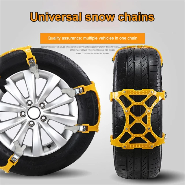 Cadenas de nieve para neumáticos de coche, cadena antideslizante de Metal,  arena de barro, 165-265mmm - AliExpress