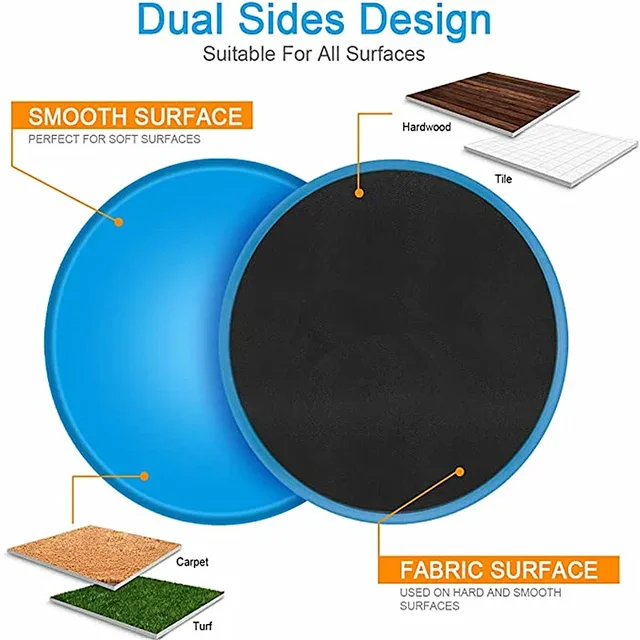 2pcs Gliding Discs Slider Fitness Disc Exercise Sliding Plate Abdominal Core Muscle Training Yoga Sliding Disc Fitness Equipment 4