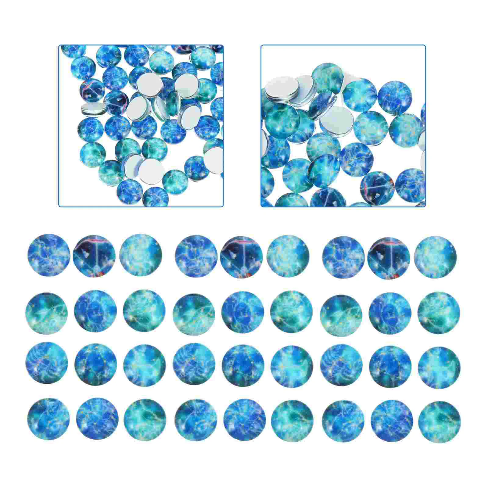 

40/50/70/100Pcs 10/12/14/15mm Colorful Mixed Round Mosaic Tiles for Crafts Glass Mosaic Supplies for Jewelry Making