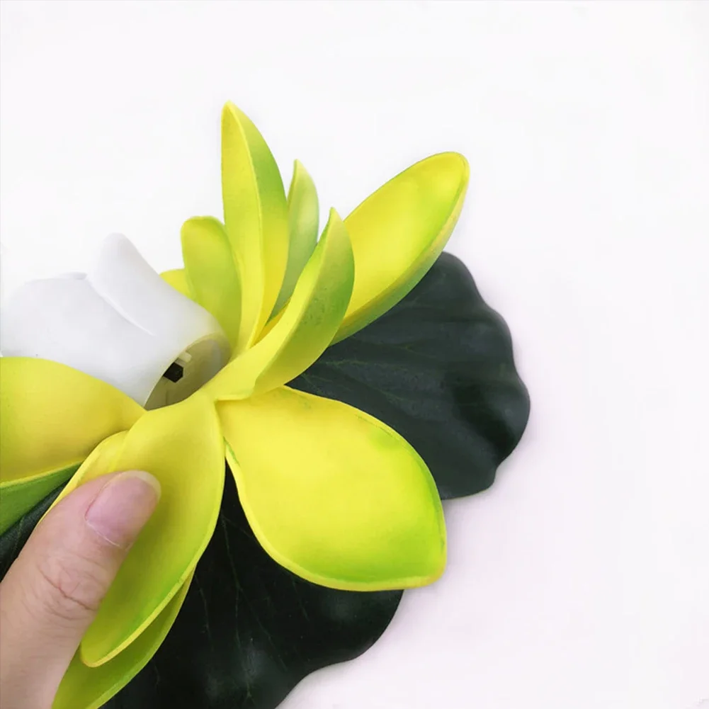 Underwater Light 1-10pcs Artifical Floating Lotus 18cm LED Energy Saving Waterproof Garden Pool Pond Fountain Decoration