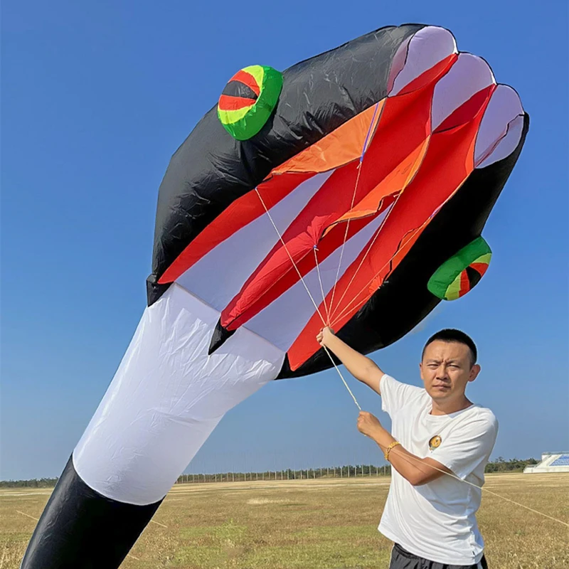 Free shipping professional kites snake soft kites for adults kite flying steering kites inflatable kite show huge kite bird big