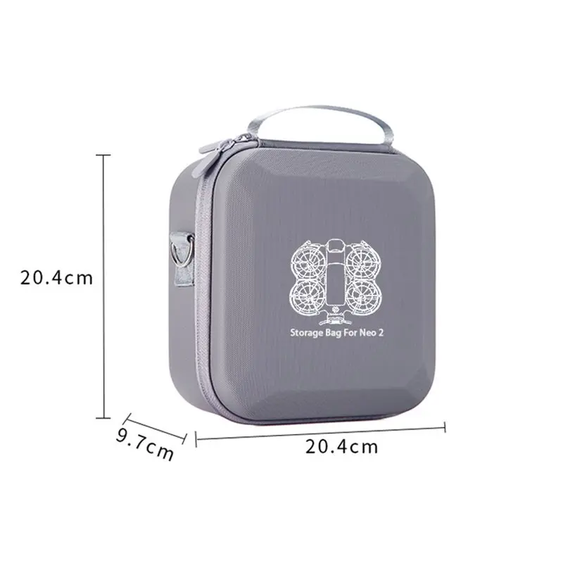 DJI NEO 2용 XB-하드 쉘 박스 보호 가방 - 충격 방지 휴대용 보관 가방, 네오 2 호스트용 숄더 캐리 케이스