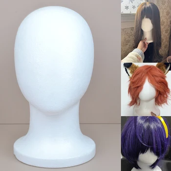 Testa di manichino in schiuma Espositore per parrucca leggero e stabile per gioielli Copricapo Espositore per cappelli Testa di manichino Modello di testa in schiuma