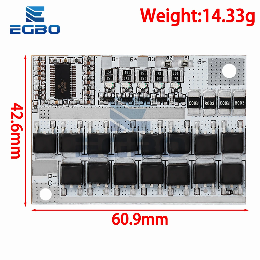 Advanced 100A Lithium Battery Protection Circuit Board with Balance Charging