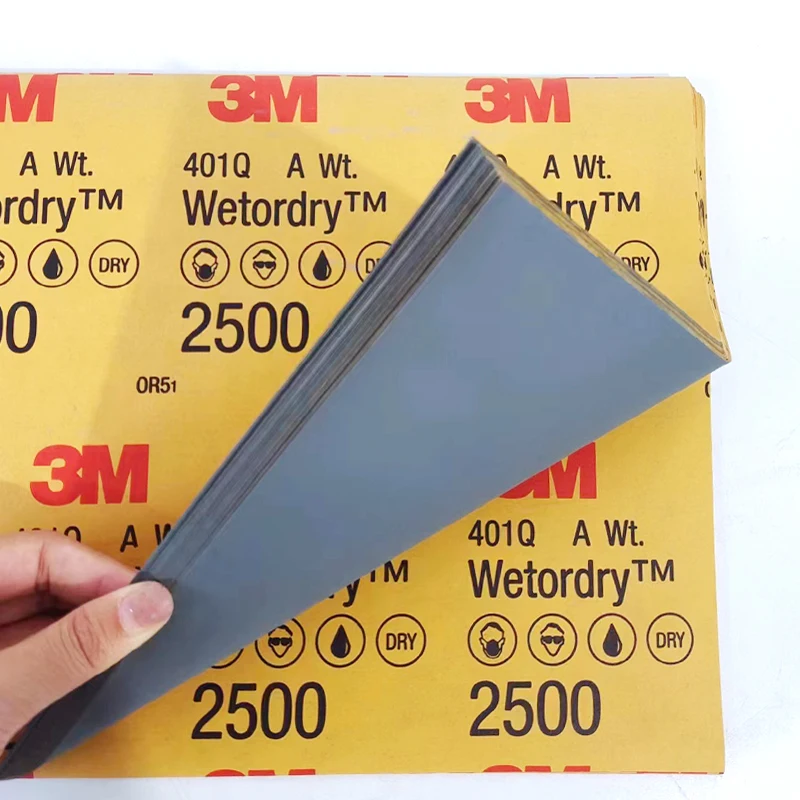 P1500/ 2000 / 2500 3M 401Q Beauty polishing wiper papercar paint scratch repair paint polishing sandpaper 227x280mm sanding discs,sandpaper set,polish sand paper,sandpaper tools,mini sandpaper kit,sander pads