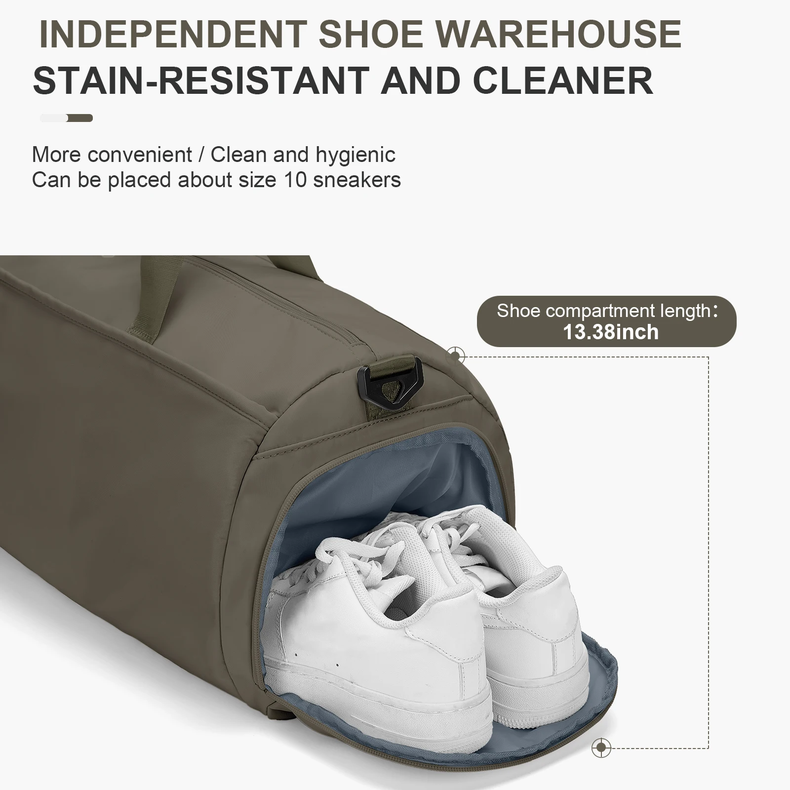 Gym Bag for Women Men with Shoe & Wet Compartment - Sea Bag for Travel, Sports, Fitness and Workout Sports Bag for Men and Women