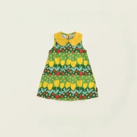 Robe d'été à col polo pour filles, FibTulip Glafur ses, 03/Vacation Casual Clothing, 4-10T, Nouveau, 2024 2