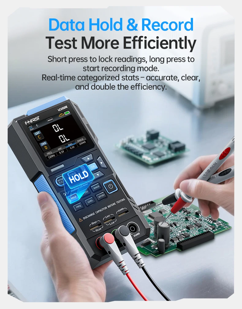 LC1020E High-Precision Handheld Tool Digital Bridge Tester Handheld LCR Meter In