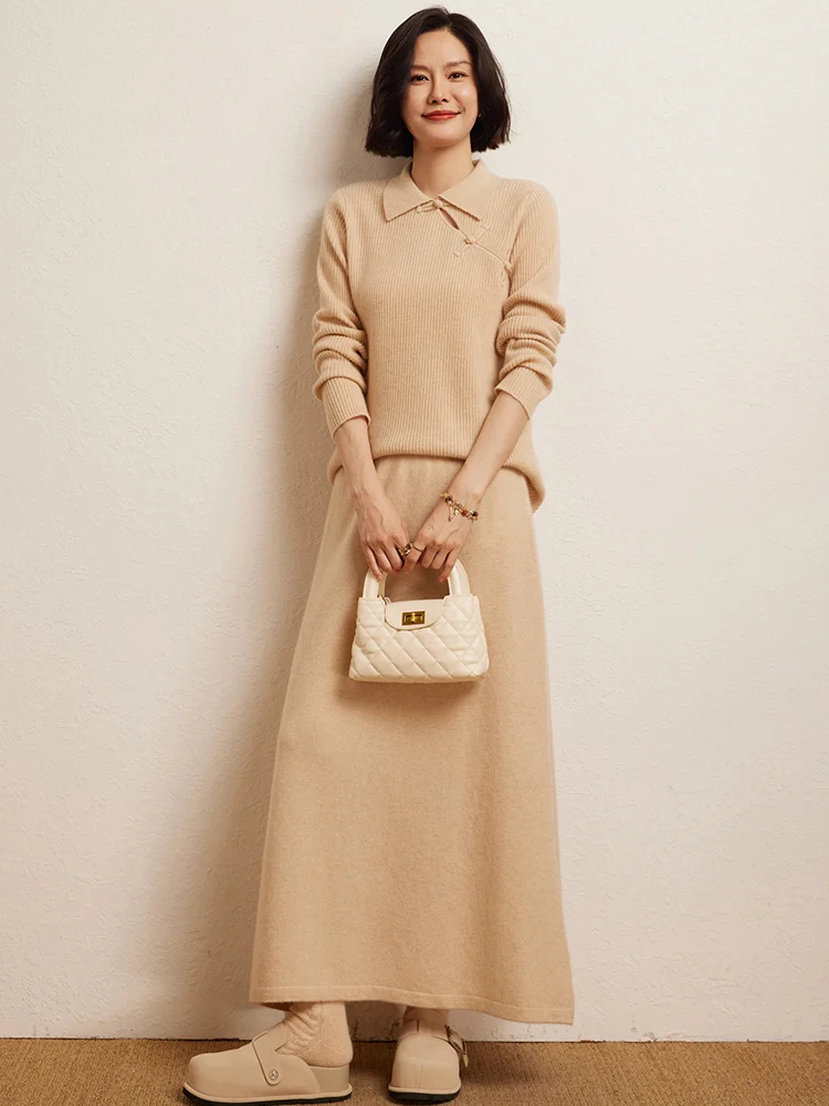 Korean Long Skirt Cashmere Detail 42
