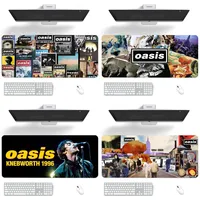 Rock Band O-Oasis Definitely Maybe Mouse Pad Computer Laptop Gaming Office Wrist Guard Non Slip Keyboard Pad 1