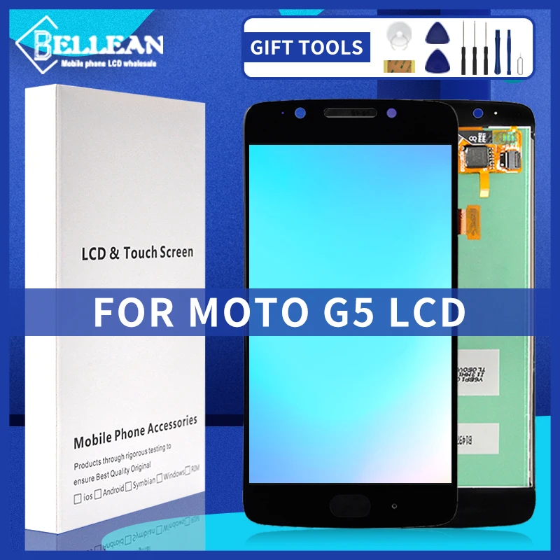 Catteny 5 2 дюймов XT1672 дисплей для MotoRola Moto G5 ЖК-дисплей с сенсорным экраном дигитайзер