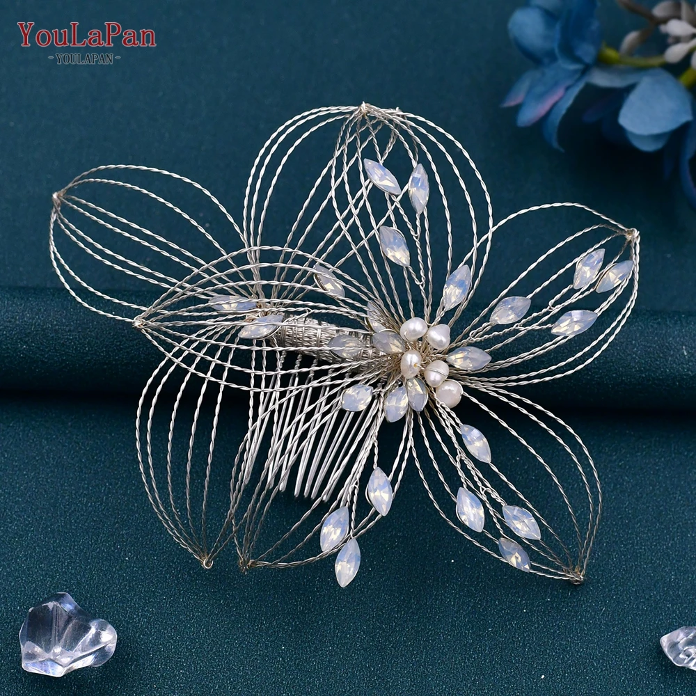 Bridal Hair Accessories Handmade Flower Bridal Comb Woman Headwear Wedding Hair Ornaments