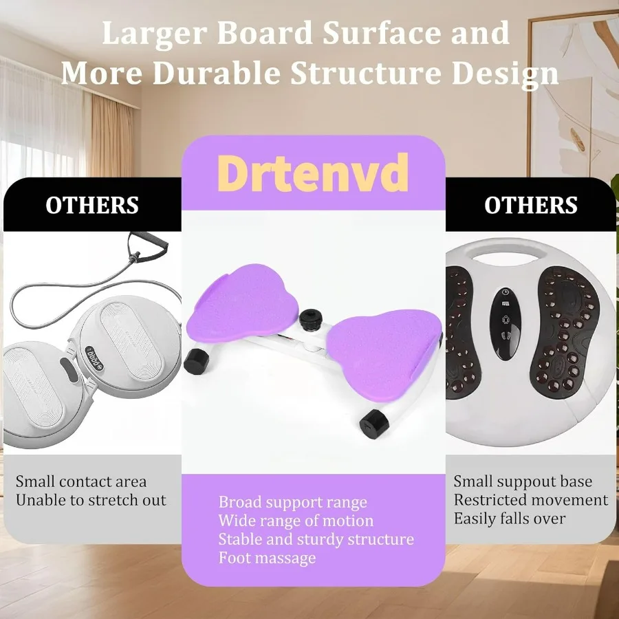 Waist Twister Machine Exercise, Ab Twister Board for Slim Waist and Core Ab Exercise, Noiseless Ab Machine with 300 lbs Weight C