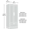 Sauder HomePlus Bedroom Armoire Wardrobe Closet Clothes Storage with Hanging Rail, Pantry Storage Cabinet with Storage Drawer 3