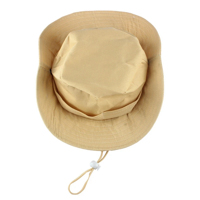 2X Outdoor Adventure Kit,Young Kid's Khaki Cargo Vest And Hat Comfortable And Durable Explorer Costume Role Play Toy