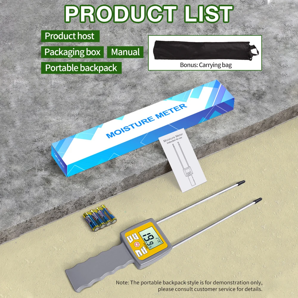 3-Digital LCD Digital Display Hay Moisture Meter