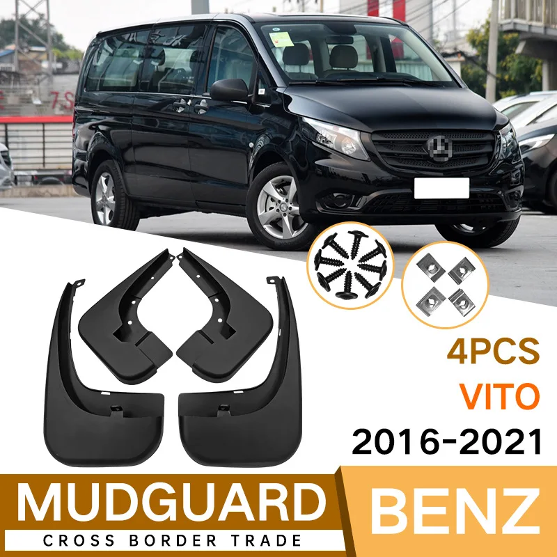 

MudFlaps FOR Mercedes Benz Vito 2016-2021 CAR mudguard auto SplashGuards Fender Set Parts FrontRear Automotive Accessories