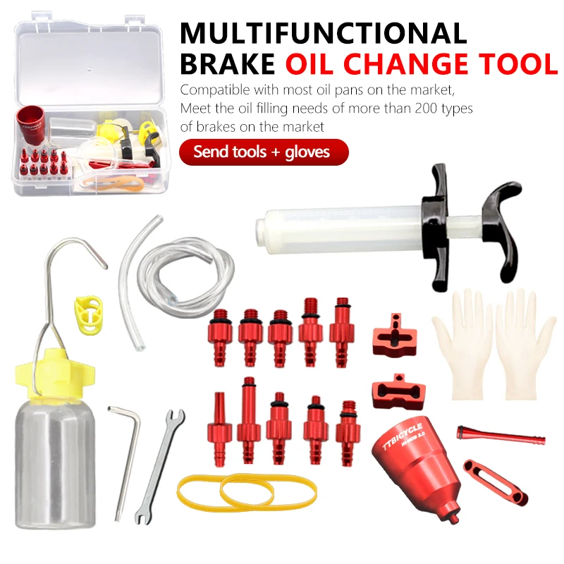 BicycleHydraulicDiscBrakeOilBleedKitToolsForSHIMANOSRAMAvid
