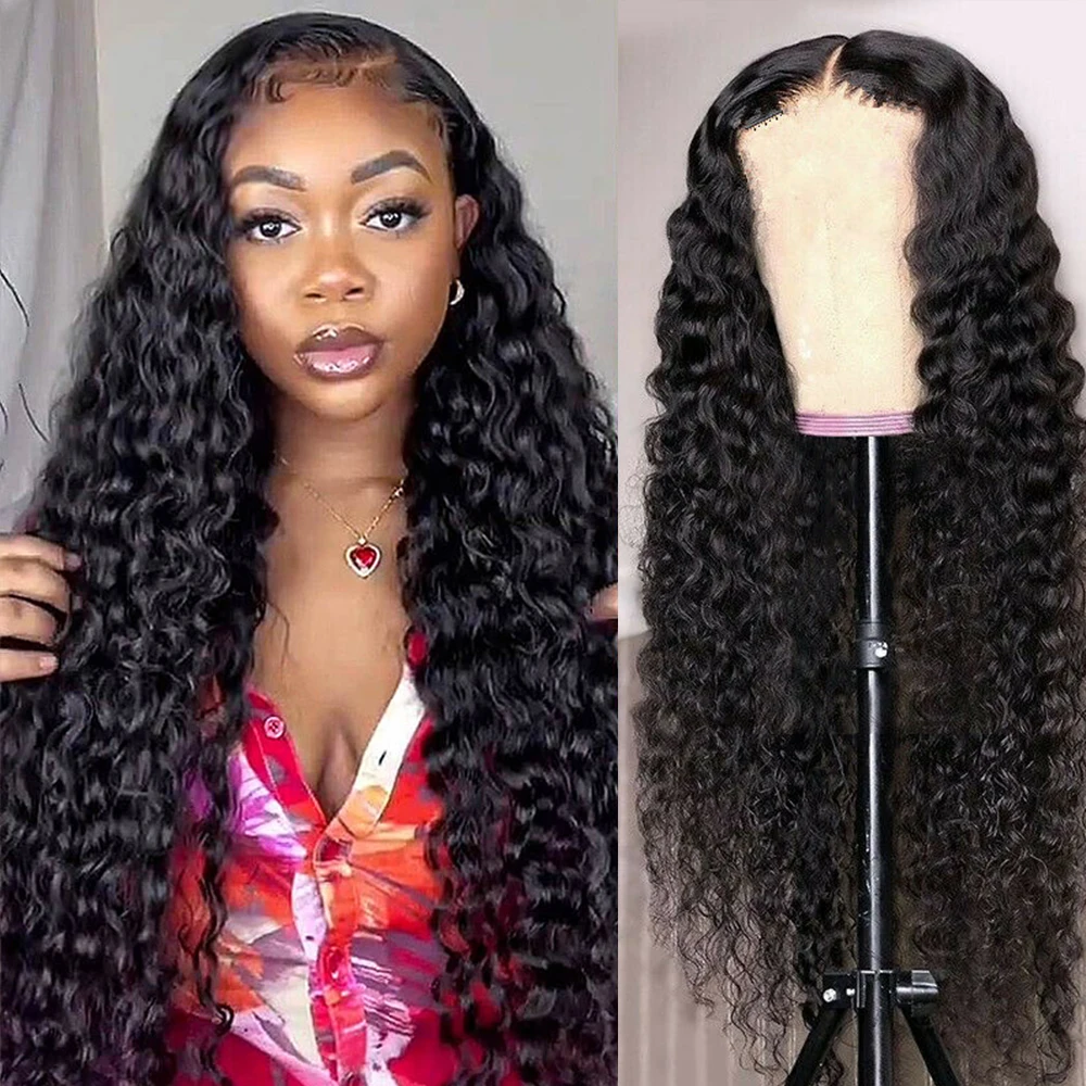 

HD Lace Deep Wave Lace Front Human Hair Wig 13x4 Wide Lace Wig Pre-plucked Glueless Long Full Deep Curly Lace Frontal Wig