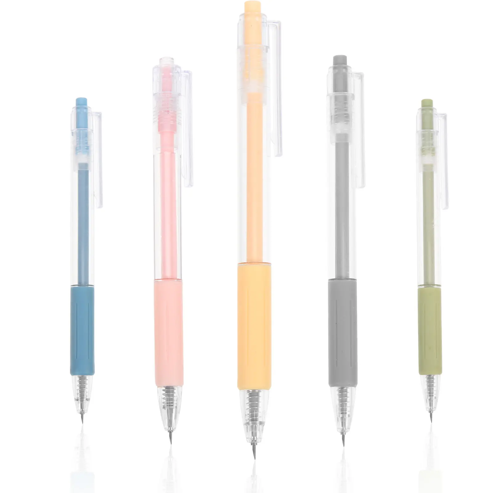 5Pcs 펜 모양 종이 커터 플라스틱 스테인레스 스틸 실리콘 미니 유틸리티 커터 DIY Scrapbooking 봉투 오프닝 사무실