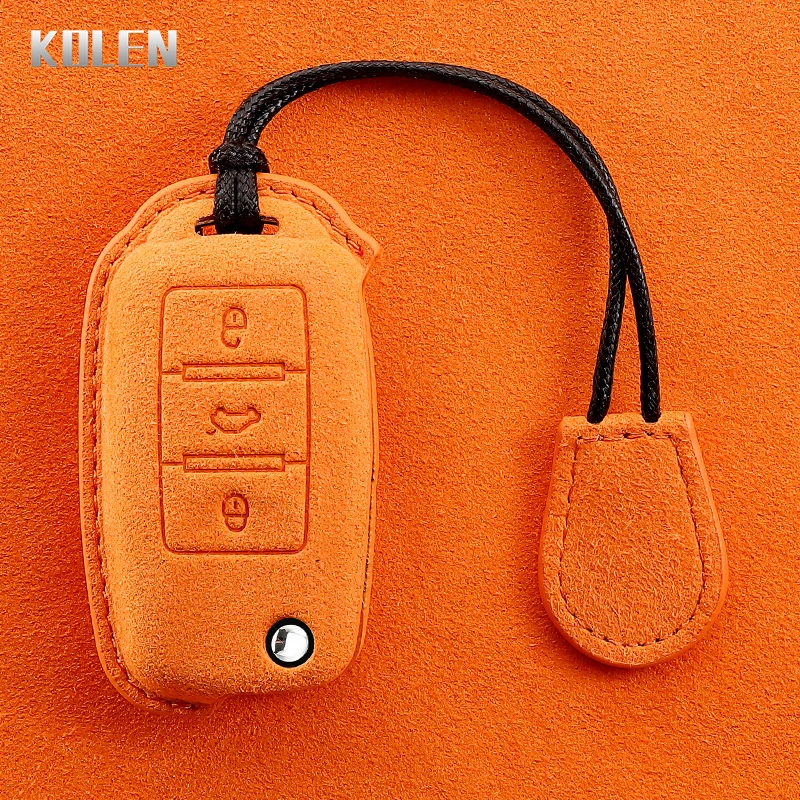 Luxury Leather Car Key Case Cover