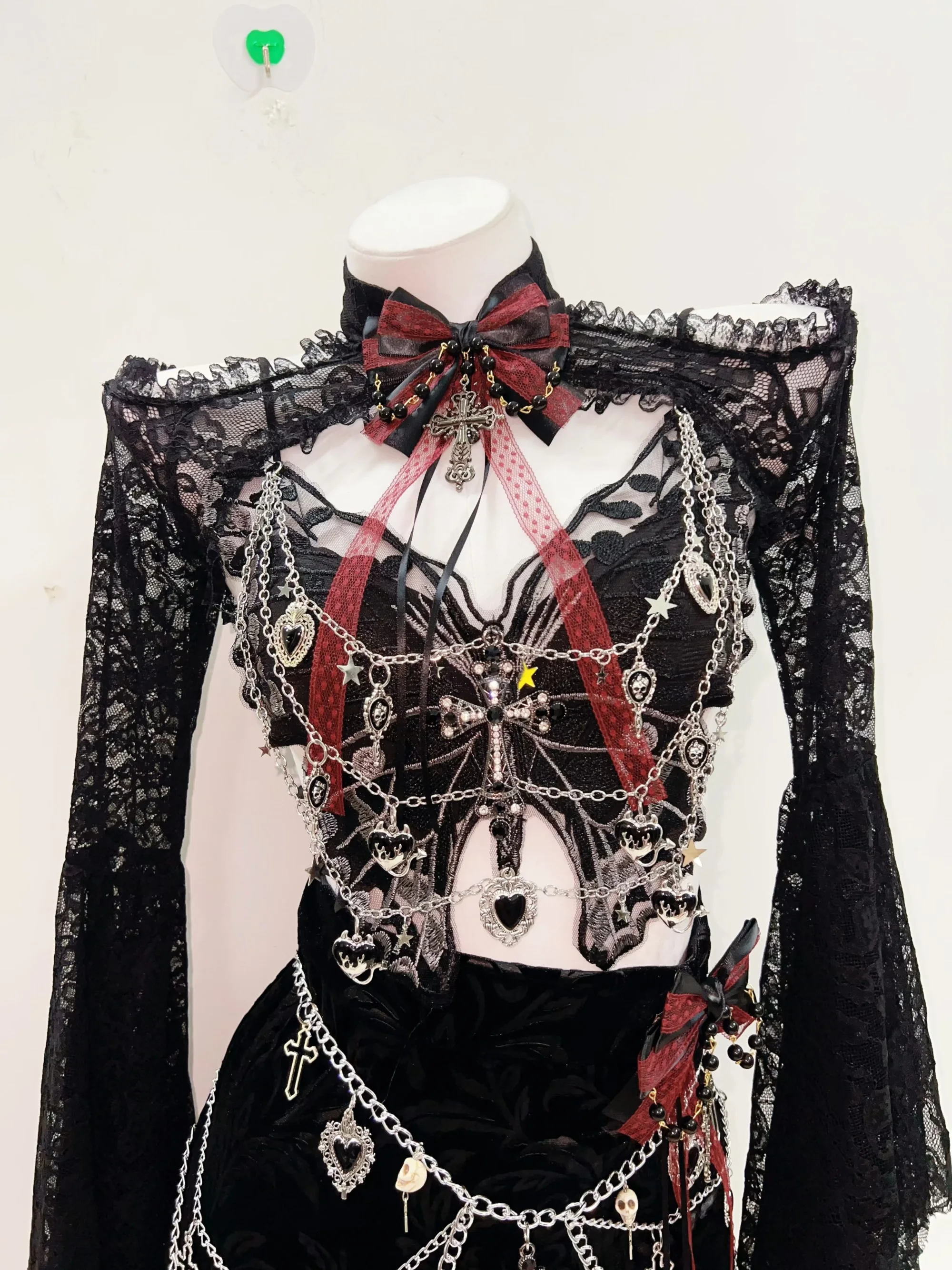 y2k faithtokyo コルセット風キャミ　刺繍デニムスカート　ジグザグ テディショップ Teddyshop レディース トレンドのY2K。ショート