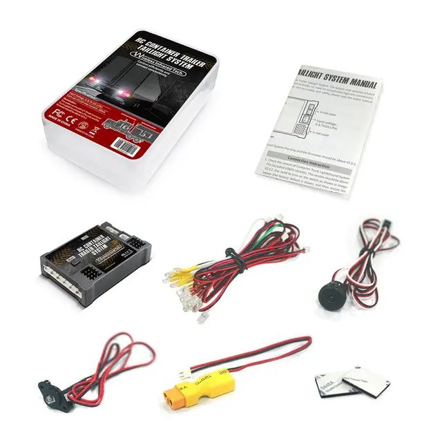 Truck Sound Light Vibration Simulation System Tail Light RC Container Trailer Taillight System Good Performance