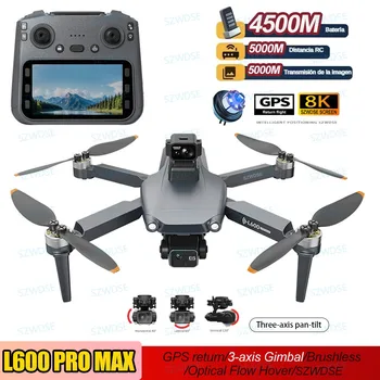 L600 PRO MAX GPS Drone 8K Professionale HD Doppia Fotocamera Antenna Gimbal a 3 Assi 360 ° Giocattolo quadricottero RC 5G WIFI FPV per evitare ostacoli
