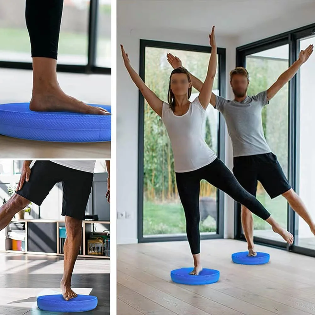 Yoga Cushion Pad Oval Yoga Foam Soft Stability Trainer Foam Cushion For Workouts Core Strength Pilates Trainning Device