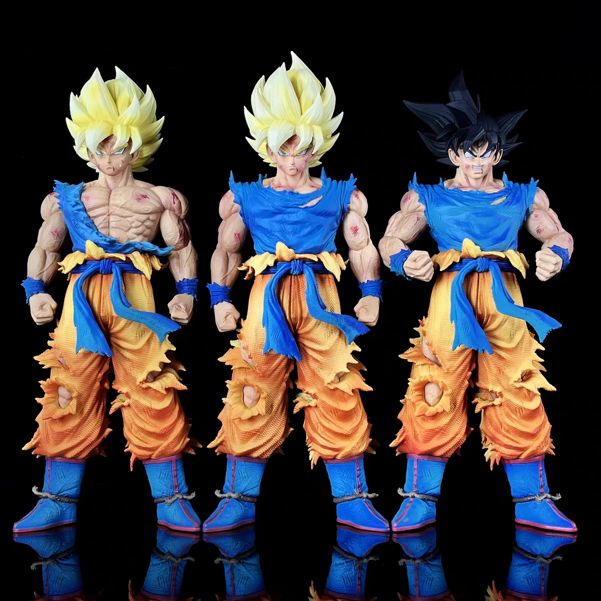 Grande Figurine Dragon Ball Z - Son Goku Super Saiyan 44cm - Statue Namek - Cadeau 2023