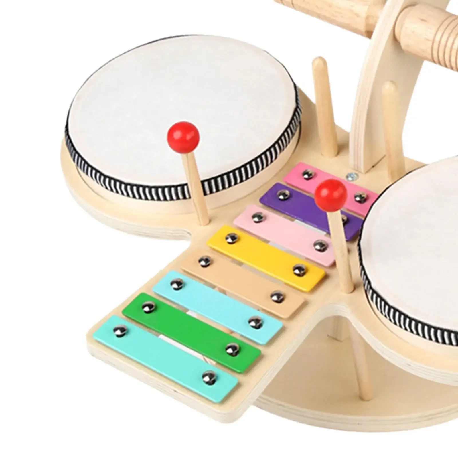 Kids Drum Set Baby Musical Toys Developmental Toddlers Toy Motor Skill Montessori Instruments Toys Set Educational