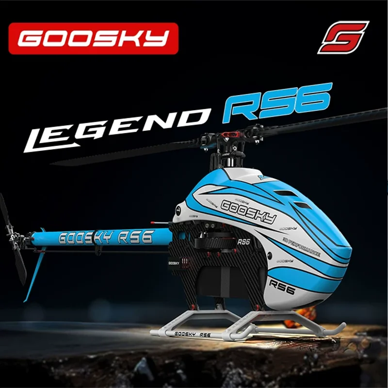 GOOSKY RC 헬리콥터 RS6-600 레전드 키트 3D 플라이바리스 모델 6-12S 배터리 BAF060007 어린이를위한 RC 비행기 생일 선물