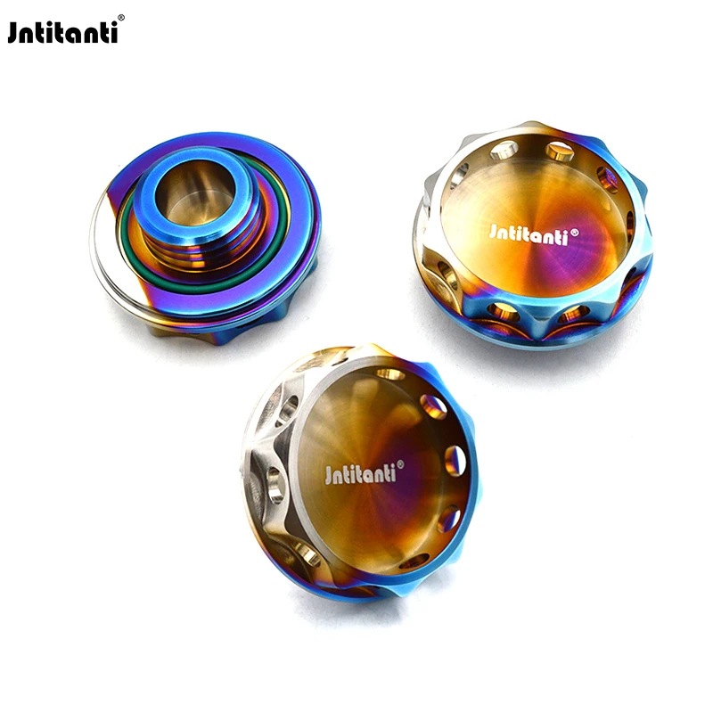Jntitanti 10.9 grade Gr.5 Titanium Auto Part Car Engine Oil Cap Tank Cover Fit for Toyota
